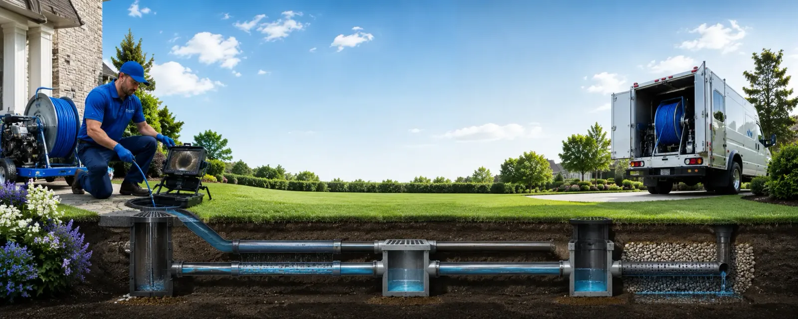 Outdoor drain cleaning information for Stark City, MO